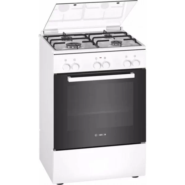 Bosch HXA090D20N Serie 2 Gasfornuis 60 cm Wit met Multifunctionele Oven